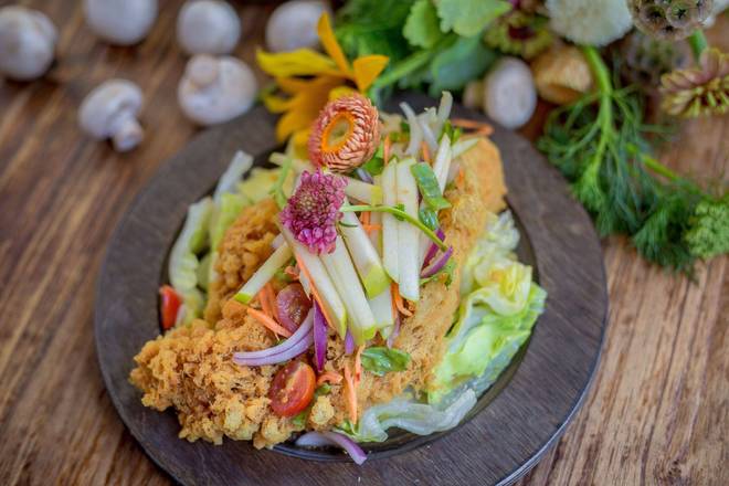 Yum Pla Dook Foo Salad
