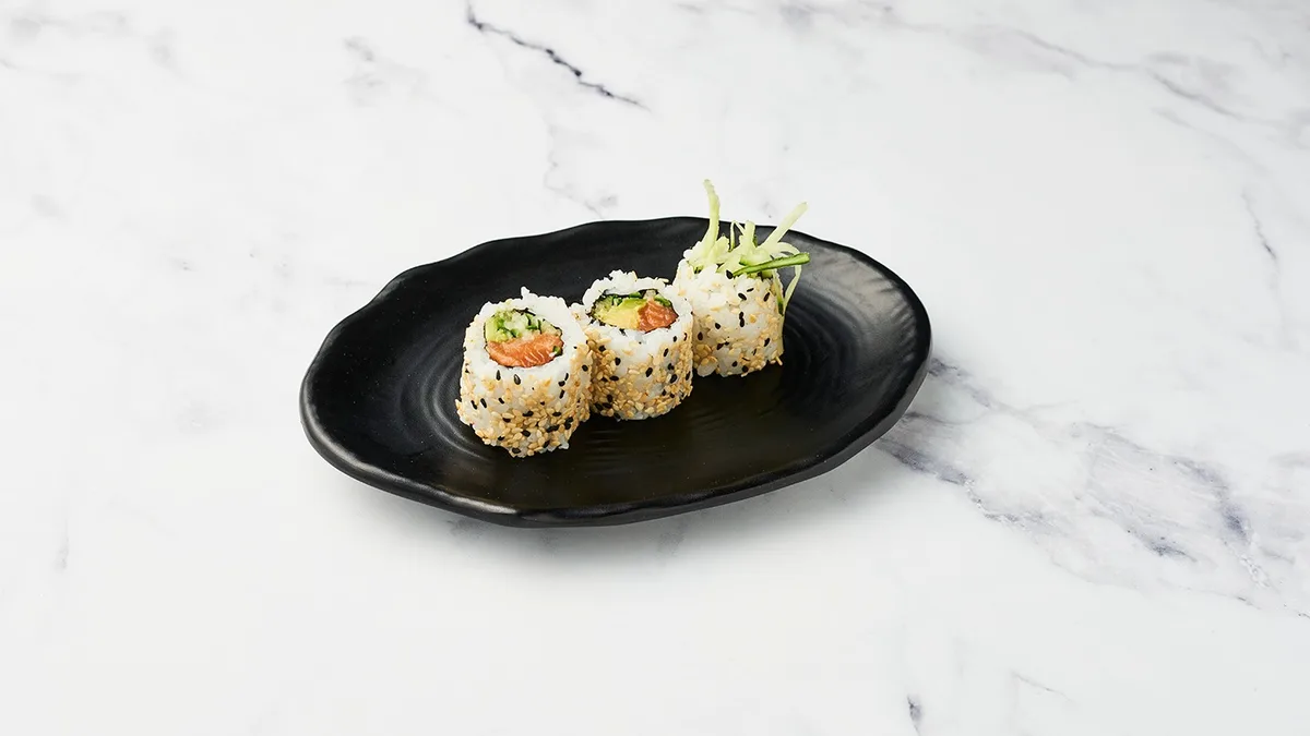 Wasabi-lazac maki 3 db