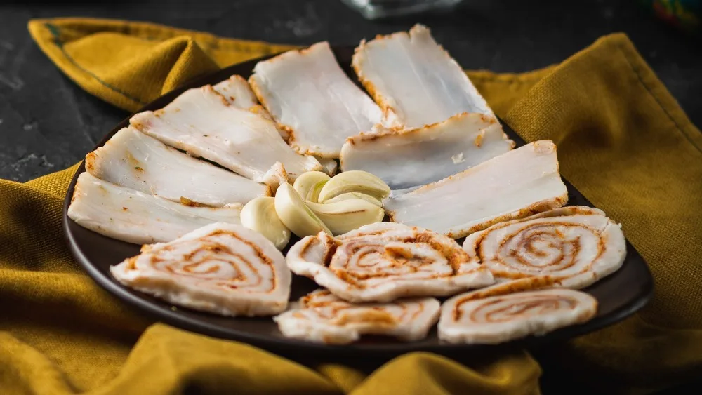 Sala (lard) with Garlic