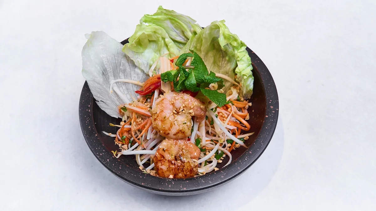 Papaya Garnelen Salat