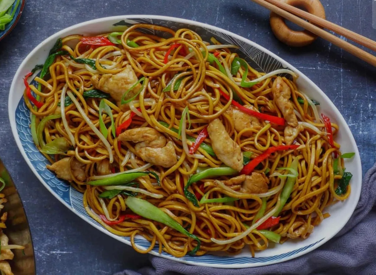 Wok Noodles-kylling