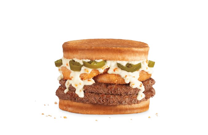 Hot Mess Double Cheeseburger