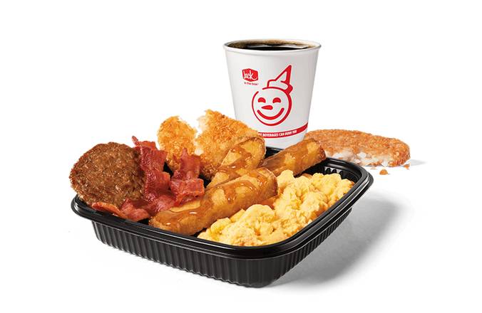 Jumbo Breakfast Platter w/ Classic French Toast Sticks Bacon and Sausage Combo