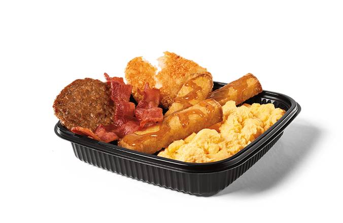 Jumbo Breakfast Platter w/ Classic French Toast Sticks Bacon and Sausage