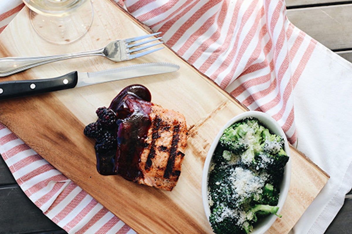 Blackberry Salmon Dinner