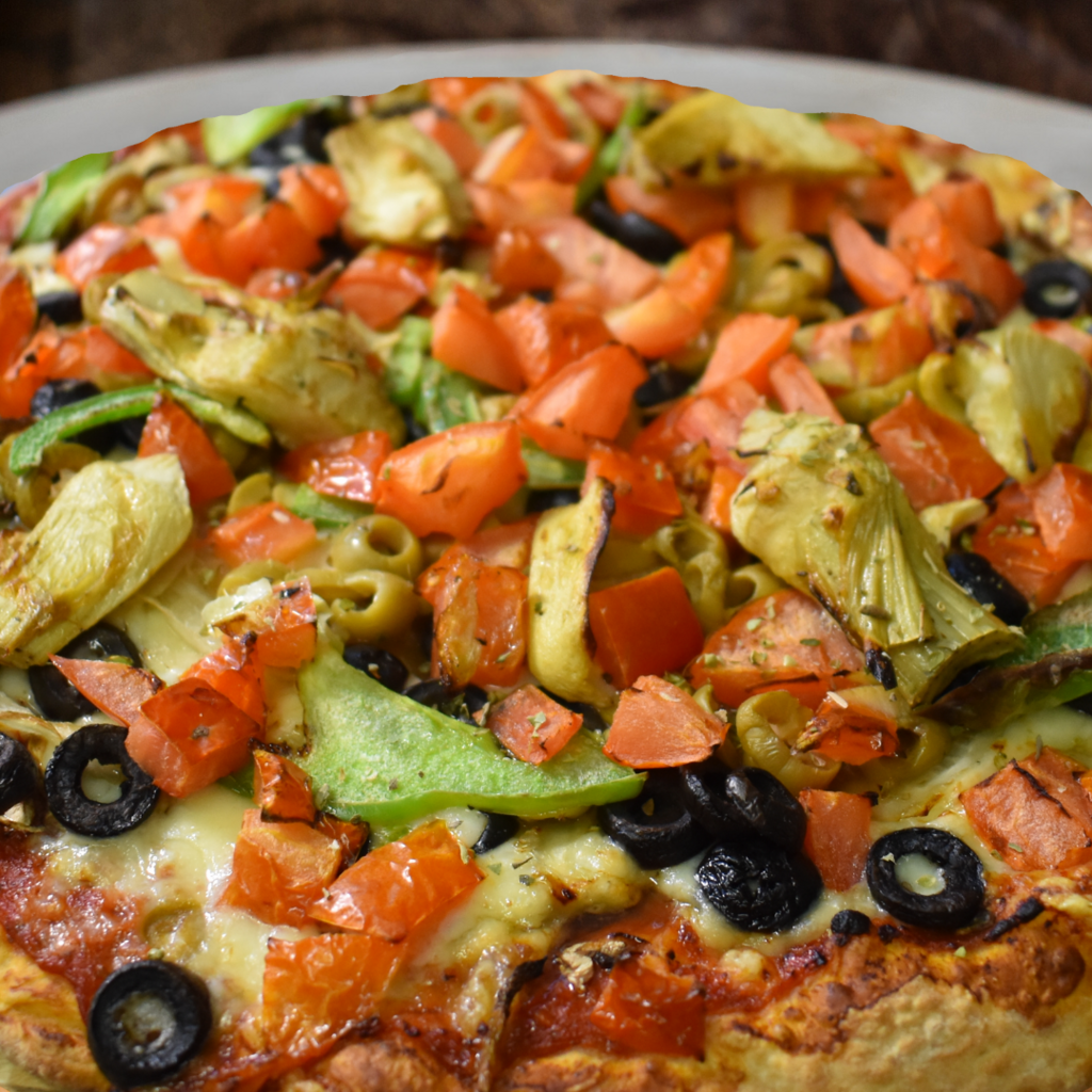 10" Pizza végétarienne deluxe / 10" Vegetarian Deluxe Pizza