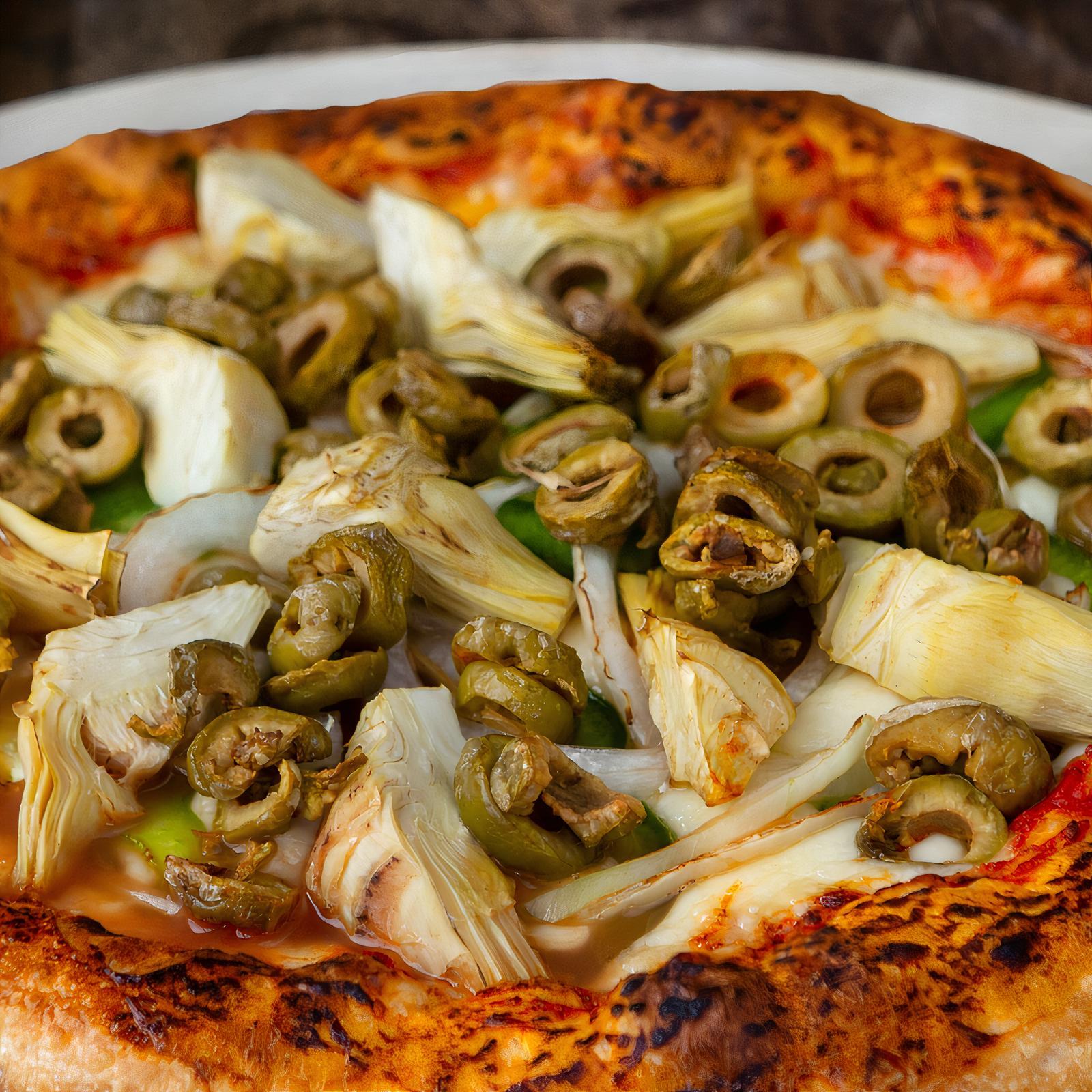 16" Pizza végétarienne / 16" Vegetarian Pizza