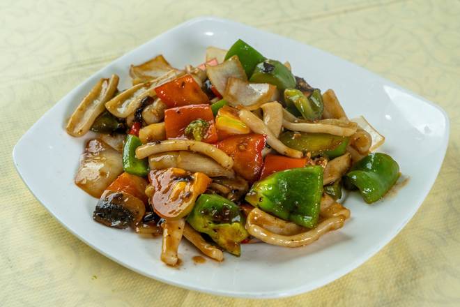 Calamari with Black Bean Sauce (豆豉魷魚)