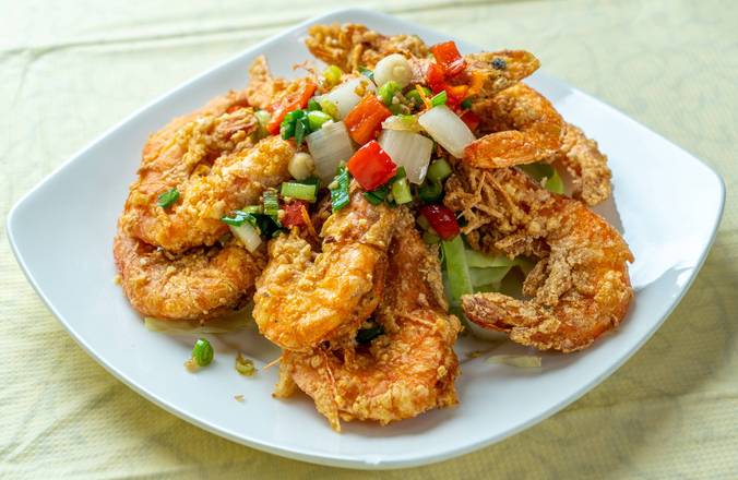 Salted and Pepper Prawns (椒鹽蝦)