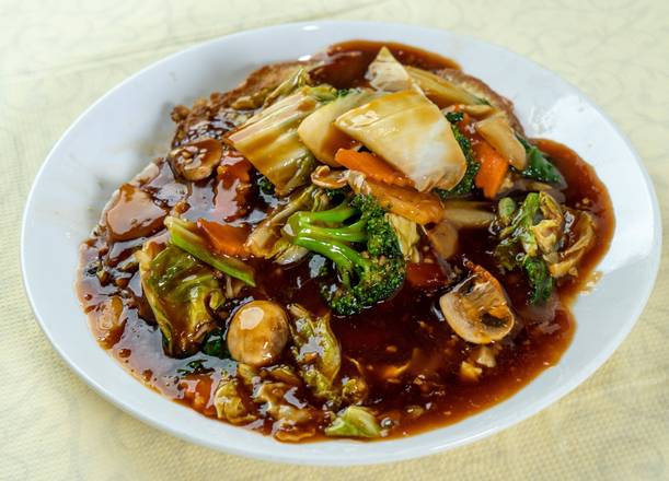 Vegetable Egg Foo Young (素芙蓉蛋)