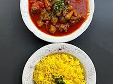 Bamia (okra) s masem