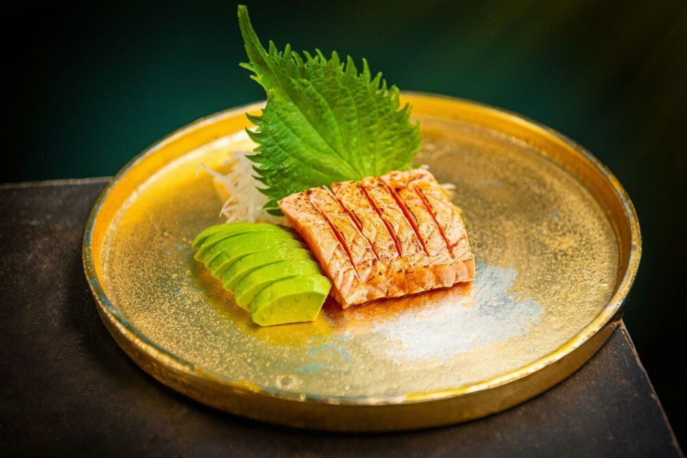 Lõhe tataki ponzu + daikon