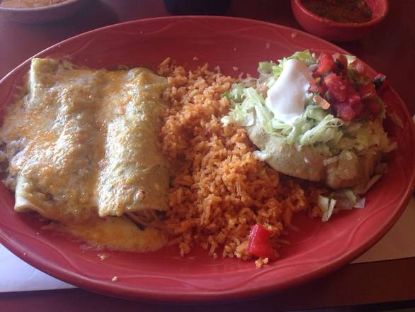 Chicken Enchiladas and Beef Sope