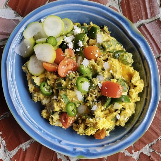 Eggs with Cactus