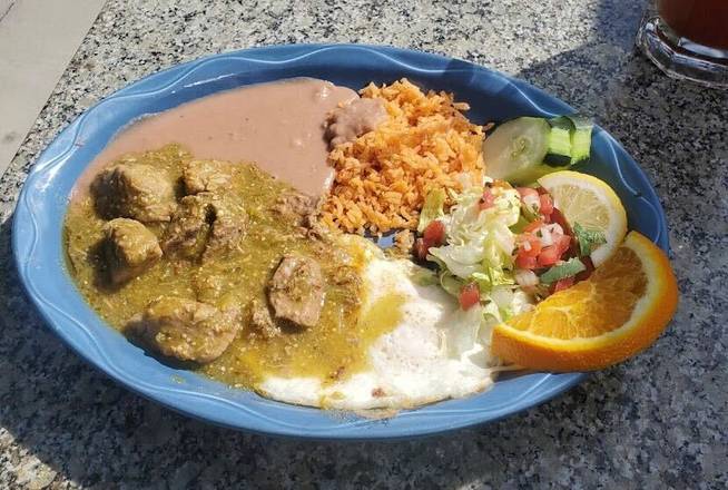 Eggs with Chile Verde