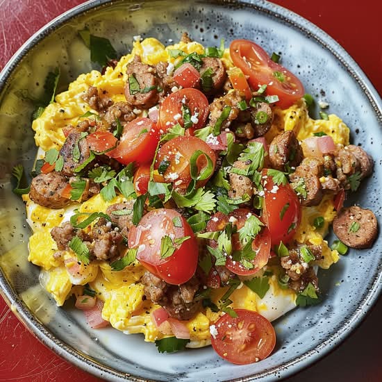 Eggs with Chorizo