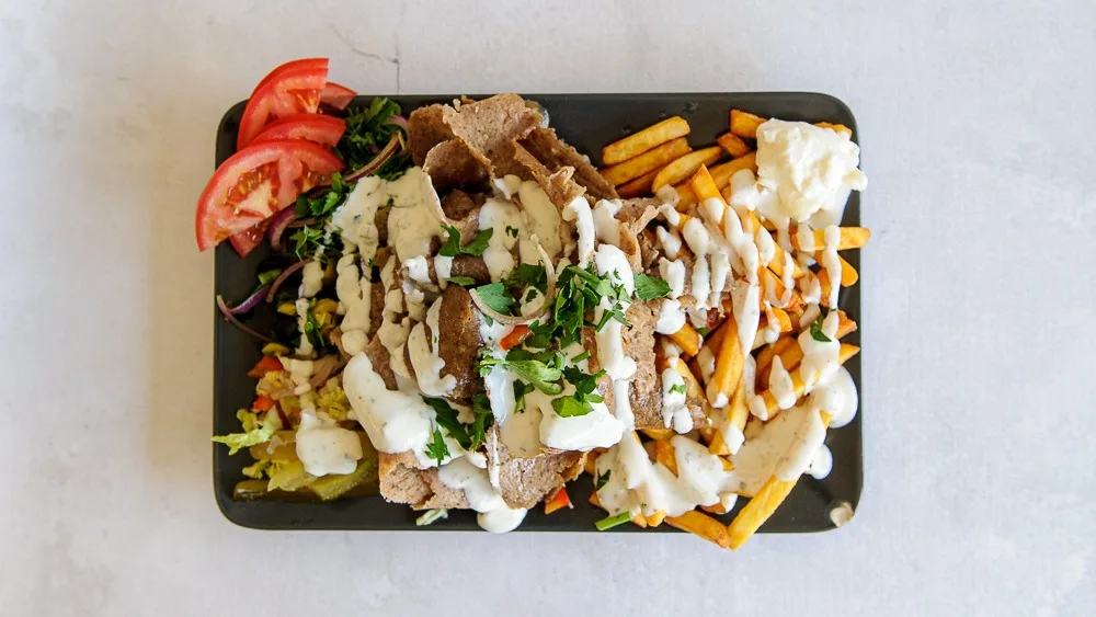 Shawarma Na talerzu kurczak