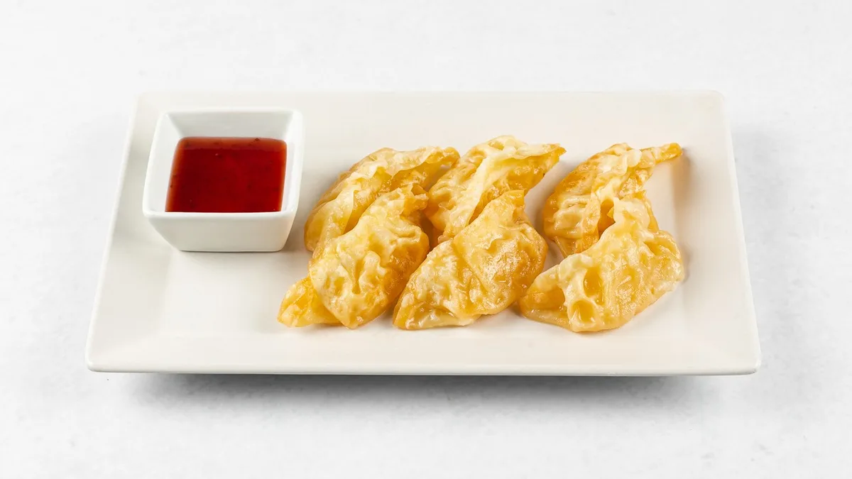Veganski japonski žlikrofi Gyoza z jabolki (6 kosov)