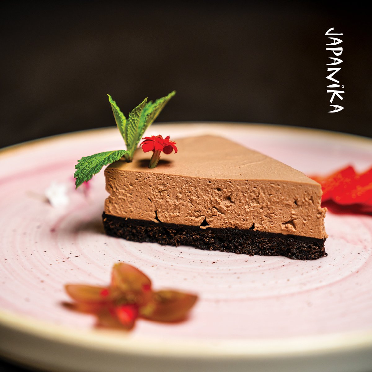 Vegán, csokoládés sajttorta / Vegan, chocolate cheesecake