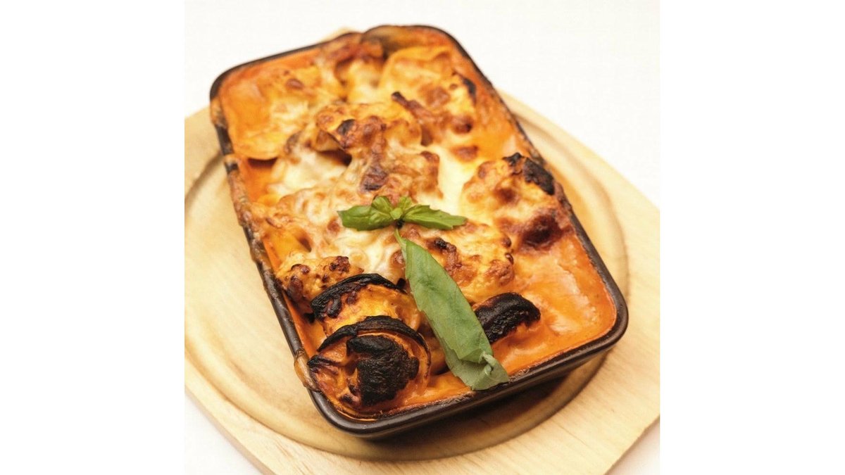 penne gratinate cu pui