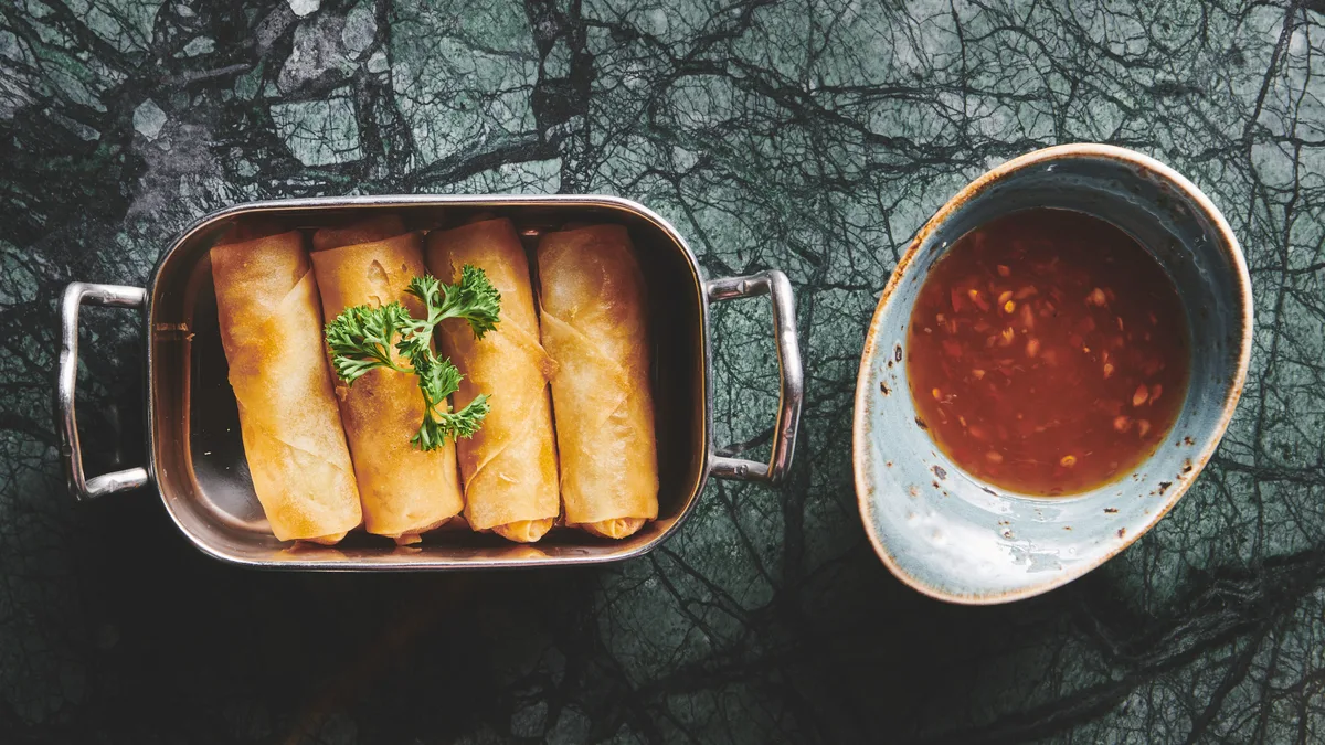 1. Thai Rolls (4 stk)