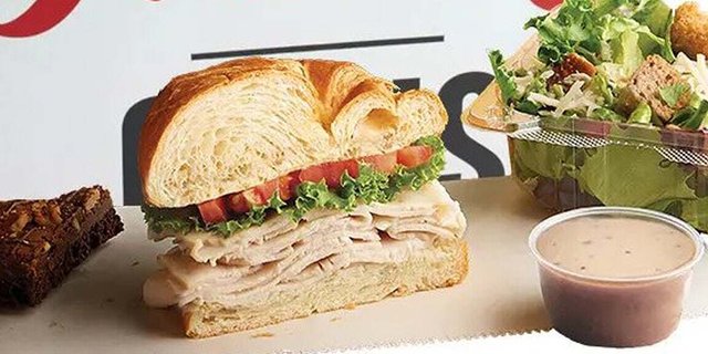 1/2 Deluxe Sandwich and Caesar Salad Box