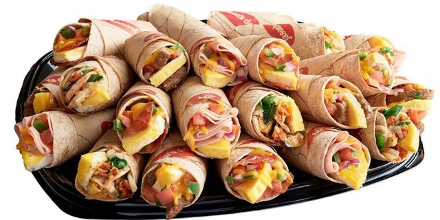Hot Wrap Breakfast Package w/ Fresh Fruit and Coffee