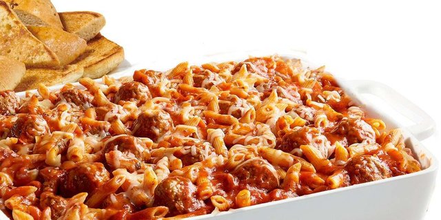 Penne Pasta and Meatballs
