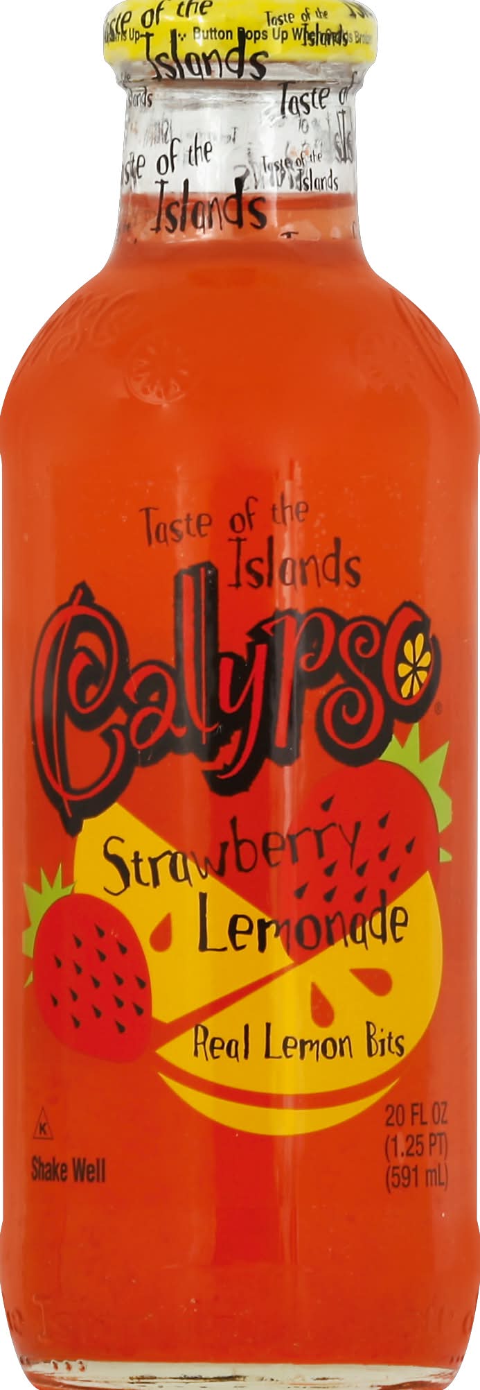 Calypso Lemonade, Strawberry (20 fl oz)