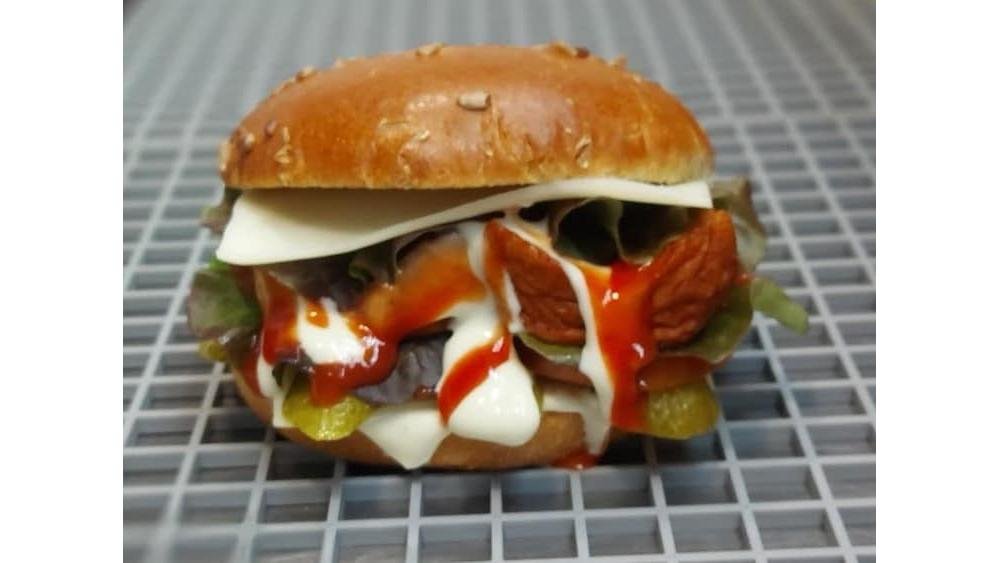 German sausage sandwich