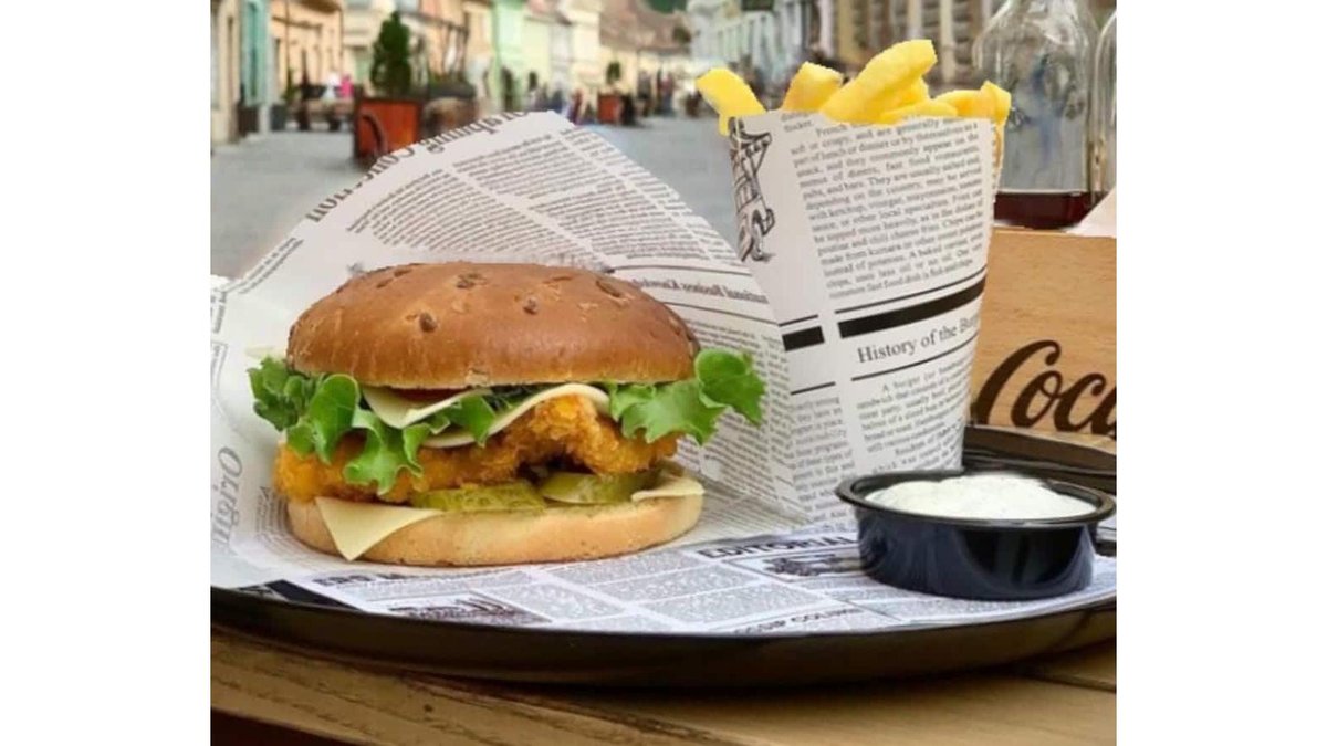 Meniu burger cu creveți
