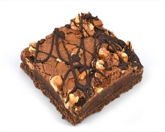 Chocolate Brownie with Walnuts and Peanuts