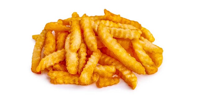 Crinkle Cut Fries Tray