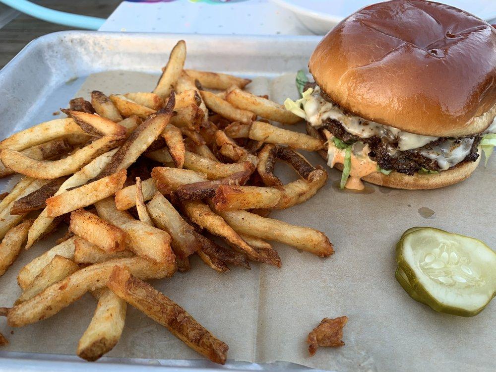 Bison-Waygu Beef Smash Burger