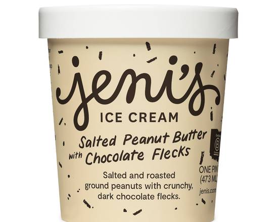 Salted Peanut Butter with Chocolate Flecks Ice Cream Pint
