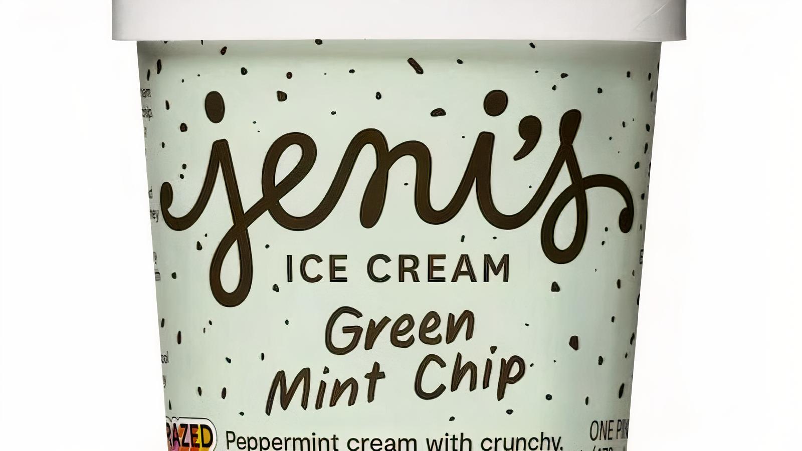 Green Mint Chip Ice Cream Pint