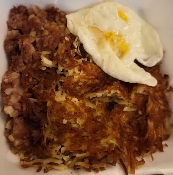 Corned Beef Hash and Eggs
