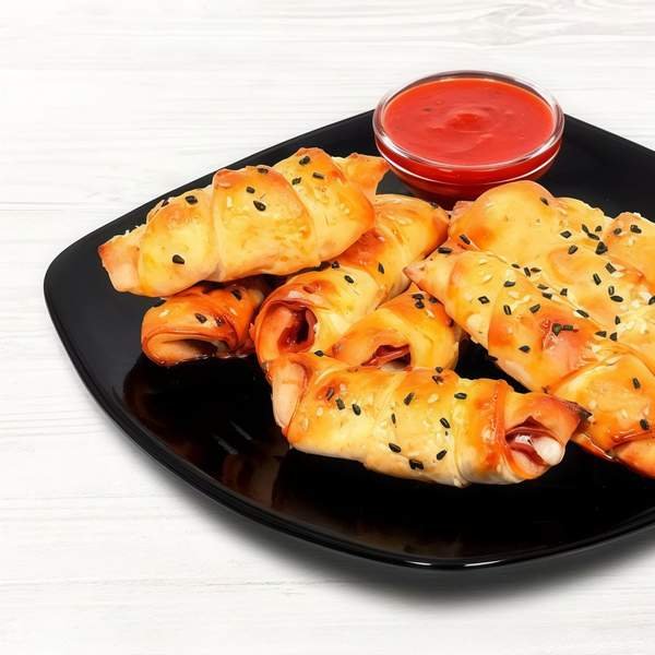 Snack rolls ardei iute and mozzarella