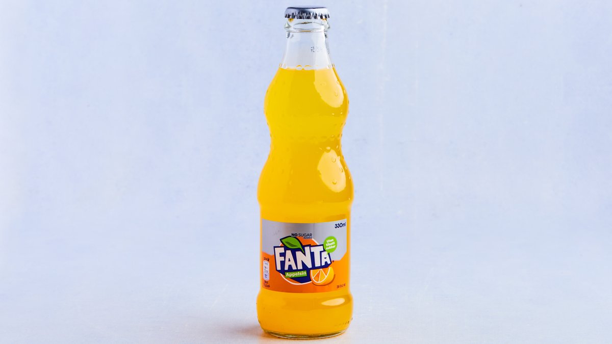 Fanta Zero 0, 33 liter boks