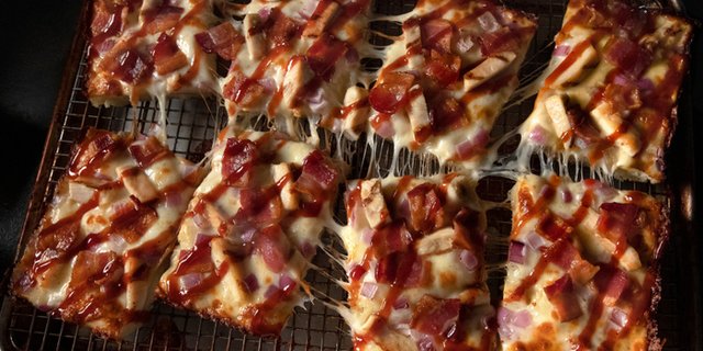 BBQ Chicken Deep Dish Pizza