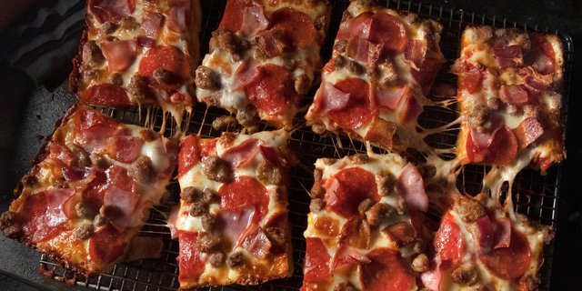 Detroit-Style All Meaty Pizza