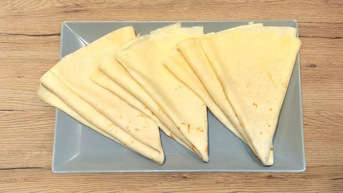 3x Unfilled crepe