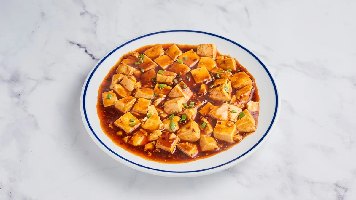 Sült fehér tofu