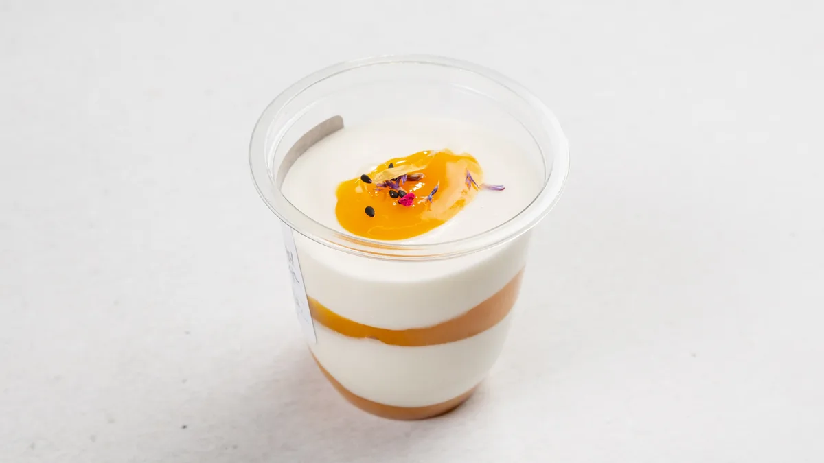 Tvarohový dezert, mango/maracuja
