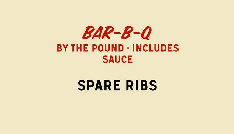 Spare Ribs (3 LBS.)