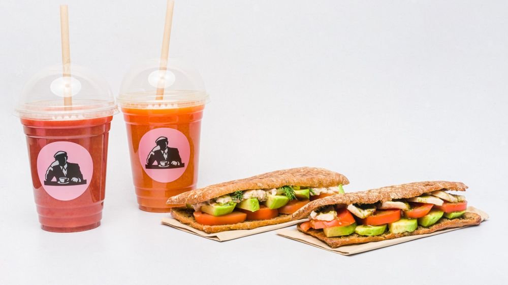 Juice and Sandwich Combo x 2