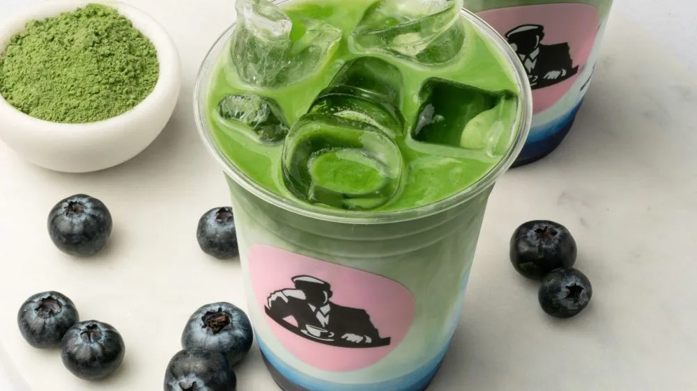 Iced Blueberry Matcha Oat Latte 16oz