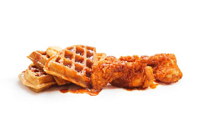 2 Jumbo Tenders and Waffles