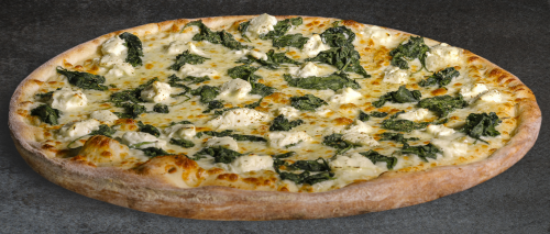 19" White Spinach Pizza