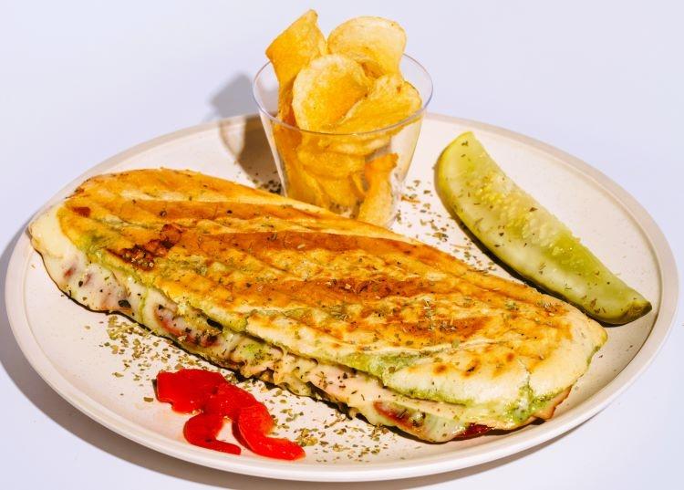 Grilled Chicken Pesto Panini